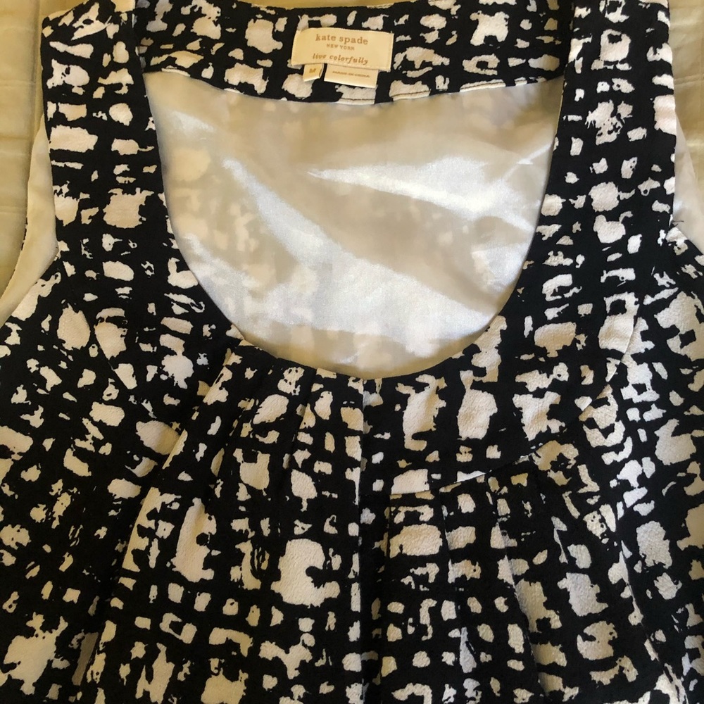Kate Spade Sleeveless Black & White Design Top M - Picture 4 of 10